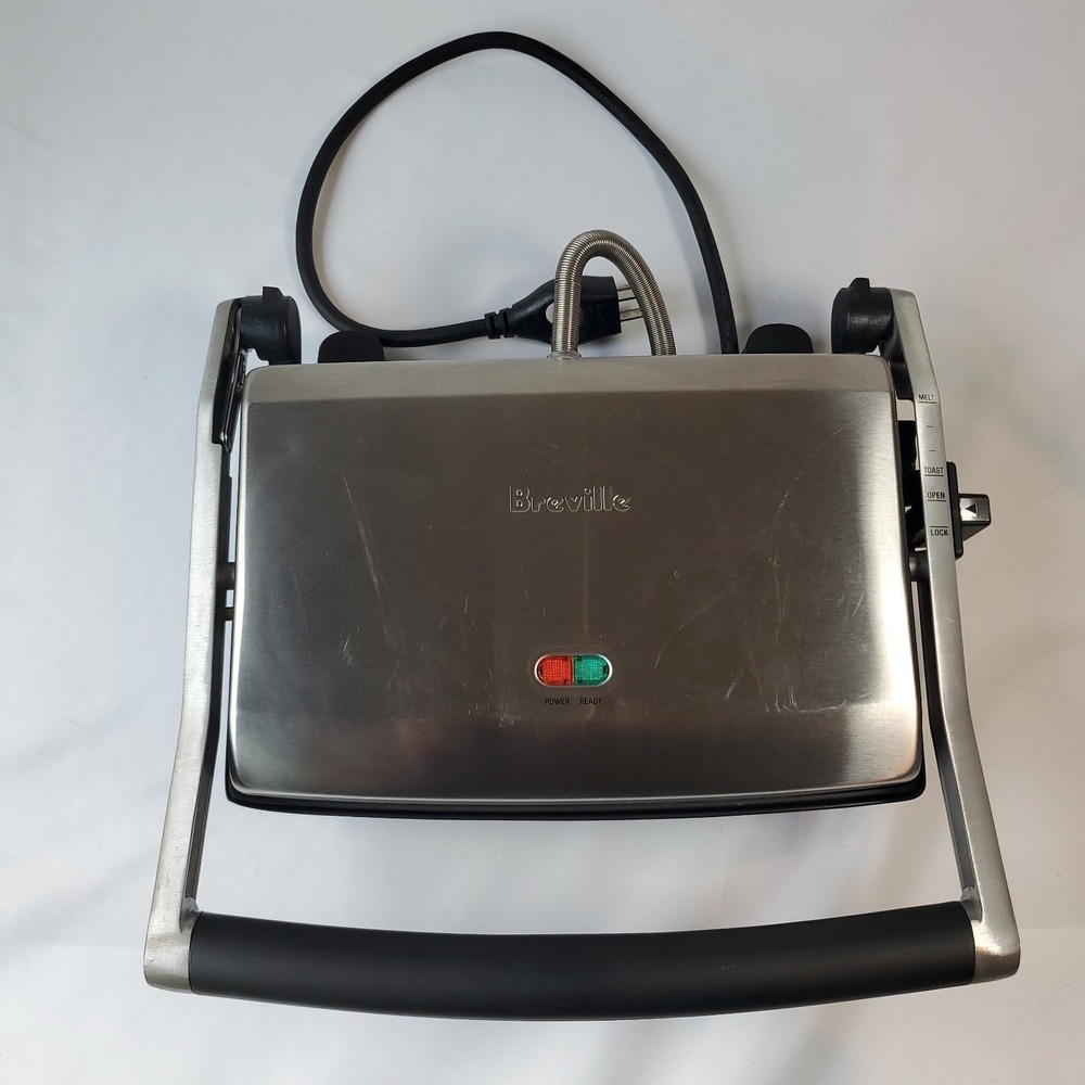 Breville Panini Duo BSG520XL Electric Sandwich Maker Nonstick Stainless WORKING
